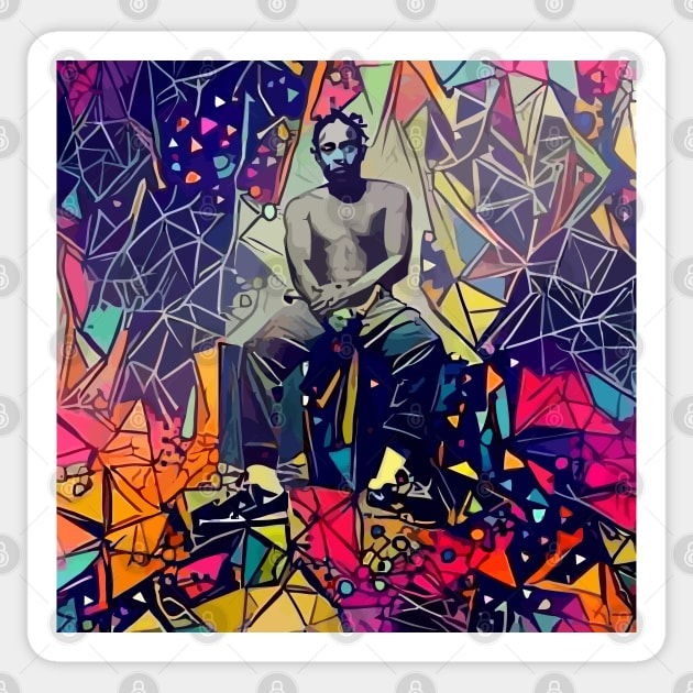 Abstract Kendrick Lamar Sticker by stilldan97